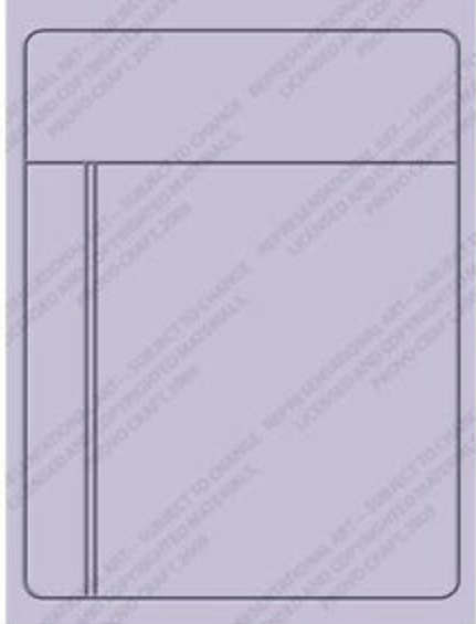 Cuttlebug embossing folder Journaling Card 37-1914
