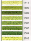MADEIRA EMBROIDERY FLOSS 10M (COLORS 1414 - 2703)