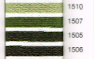 MADEIRA EMBROIDERY FLOSS 10M (COLORS 1510, 1507, 1505, 1506)