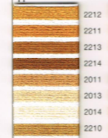 MADEIRA EMBROIDERY FLOSS 10M (COLORS 2212 - 2210)