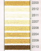 MADEIRA EMBROIDERY FLOSS 10M (COLORS 2203 - 2113)