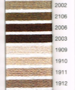 MADEIRA EMBROIDERY FLOSS 10M (COLORS 2002 - 1912)