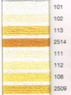 MADEIRA EMBROIDERY FLOSS 10M (COLORS 101-2509)