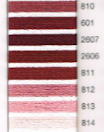 MADEIRA EMBROIDERY FLOSS 10M (COLORS 810 - 814)