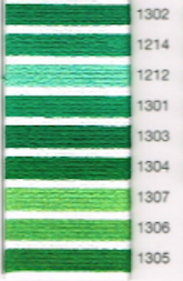 MADEIRA EMBROIDERY FLOSS 10M (COLORS 1302 - 1305)