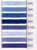 MADEIRA EMBROIDERY FLOSS 10M (COLORS 909 - 903)