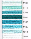 MADEIRA EMBROIDERY FLOSS 10M (COLORS 1101 - 2504)