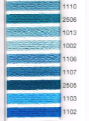 MADEIRA EMBROIDERY FLOSS 10M (1110 - 1102)
