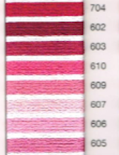 MADEIRA EMBROIDERY FLOSS 10M (704 - 605)