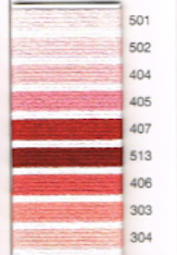 MADEIRA EMBROIDERY FLOSS 10M (501 - 304)