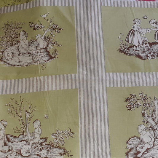 Michael Miller Toile Squares c-2913 (2 panels remaining)