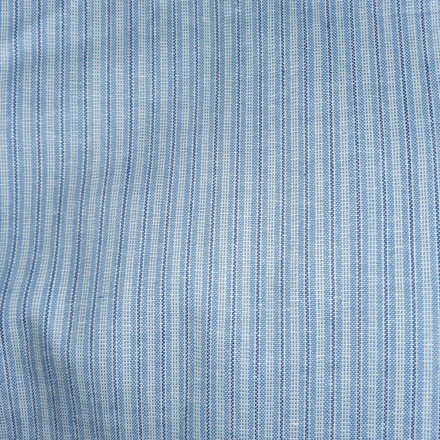 Ticking stripe denim blue
