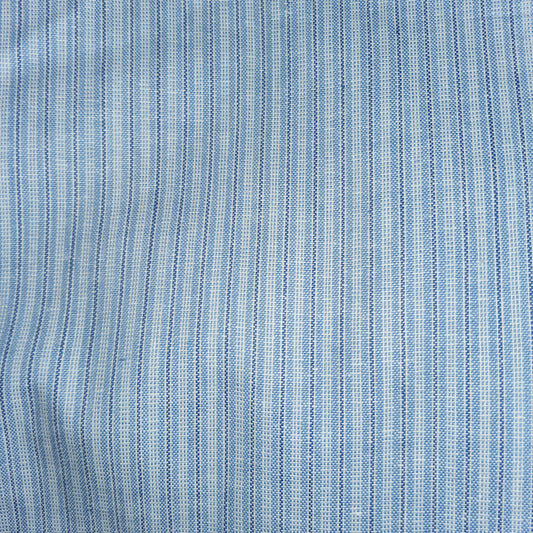 Ticking stripe denim blue