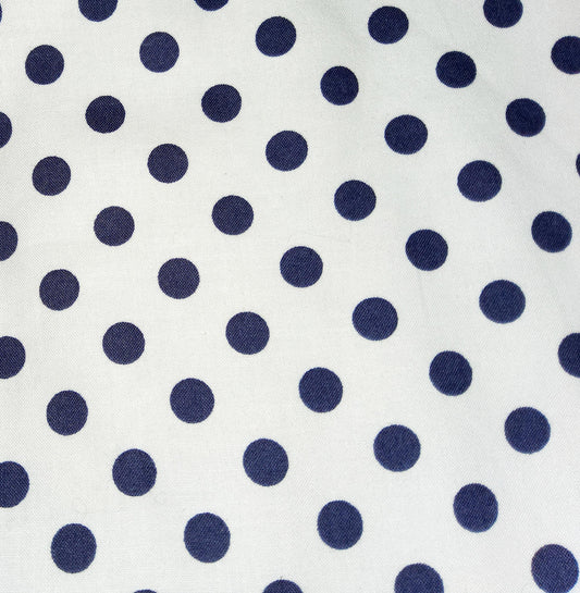 Max New - POLKA DOT - White with dark navy spot (new heirlooms)