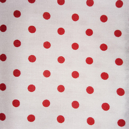 A Day in the Country- white with red spots