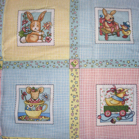 MARY ENGELBREIT CUTIES BABY QUILT BLOCKS PANEL (Rare and out of print) 2009
