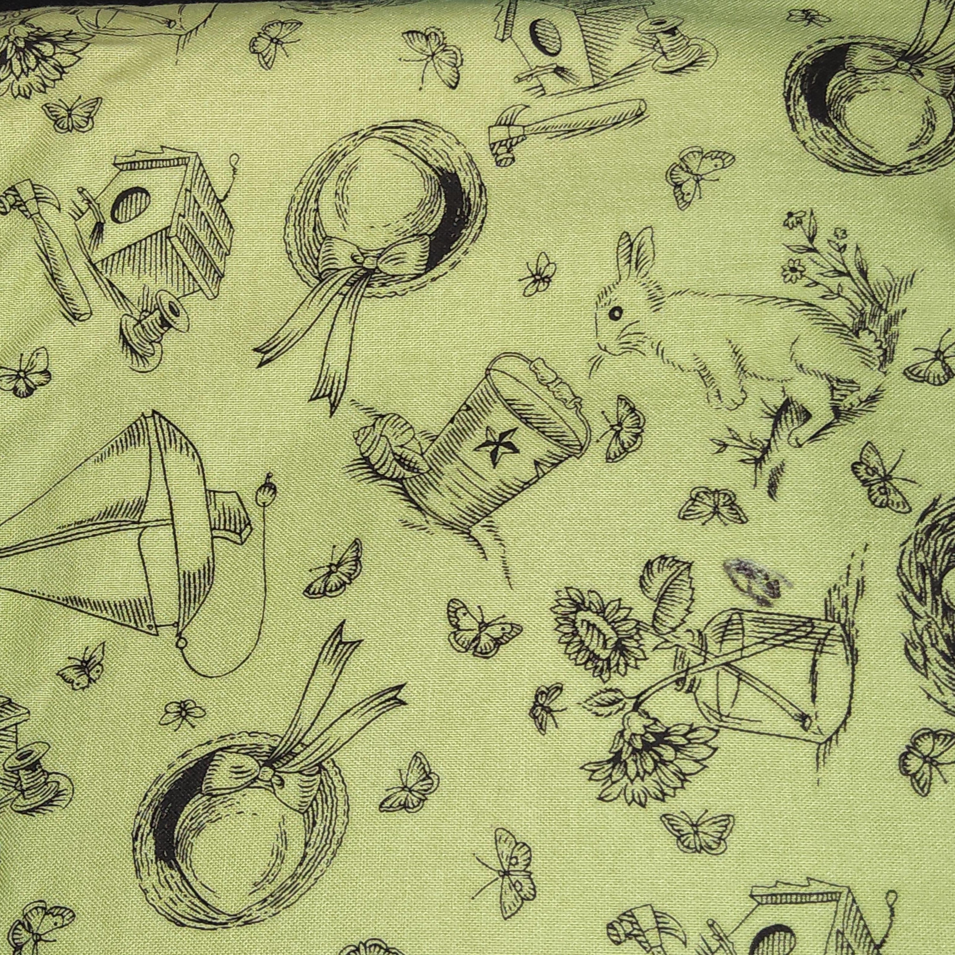 Michael Miller Bunny Toile CX3251 sage green – Fred the Needle
