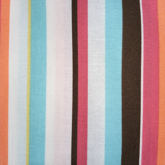Moda - Urban Chiks - Summer in the City 31006-11 Mocha Stripe