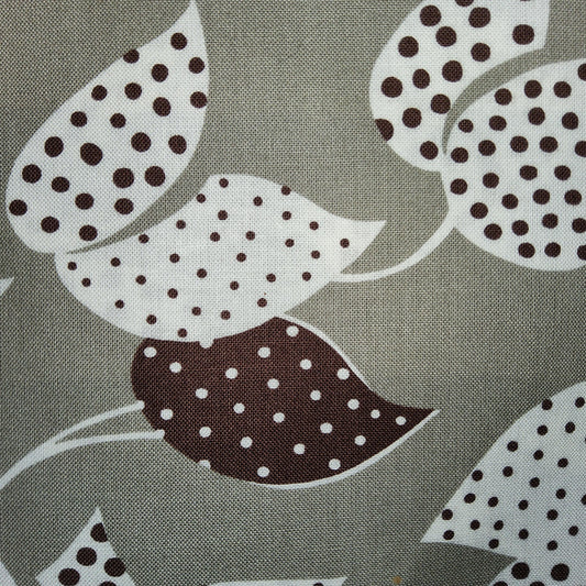 Denyse Schmidt - Flea Market Fancy - Leaf & Dot - Grey PWDS024