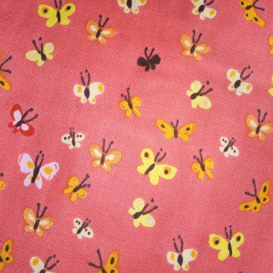 Tiger Lily by Heather Ross Butterflies Coral 40933
