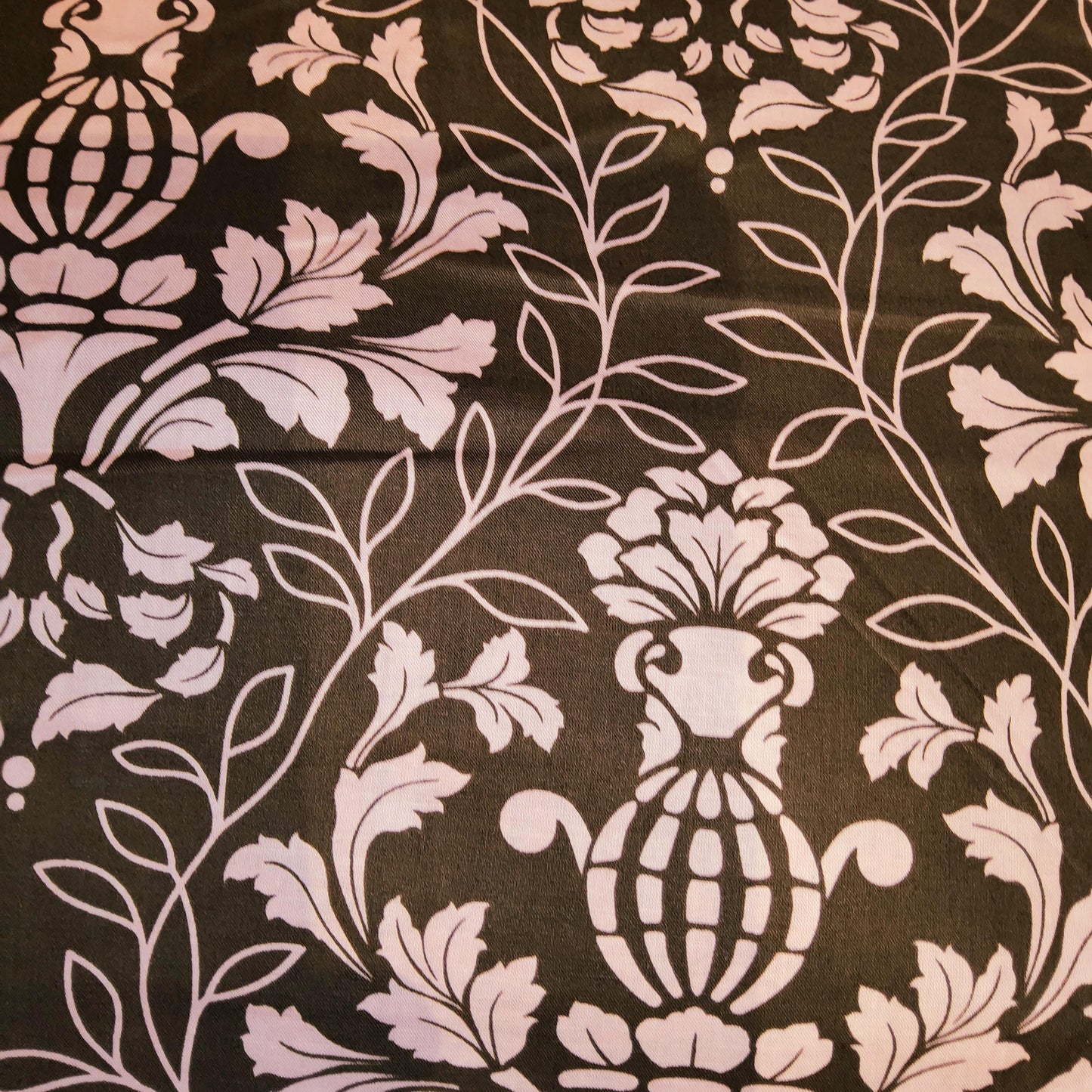 City Blooms by Kitty Yoshida pink brown damask
