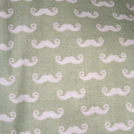 Riley Blake Designs  Pepe in Paris Small Mustache Grey Pink C528