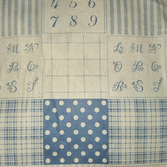 Kokka Trèfle Linen alpha number squares (TREFLE)