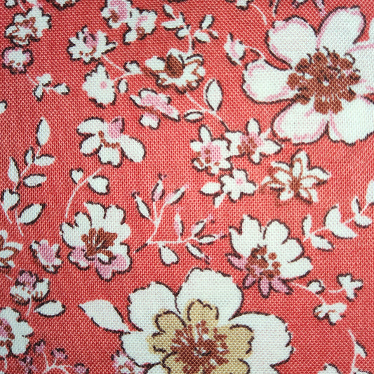 Kokka Terracotta White Floral (42 wide)"