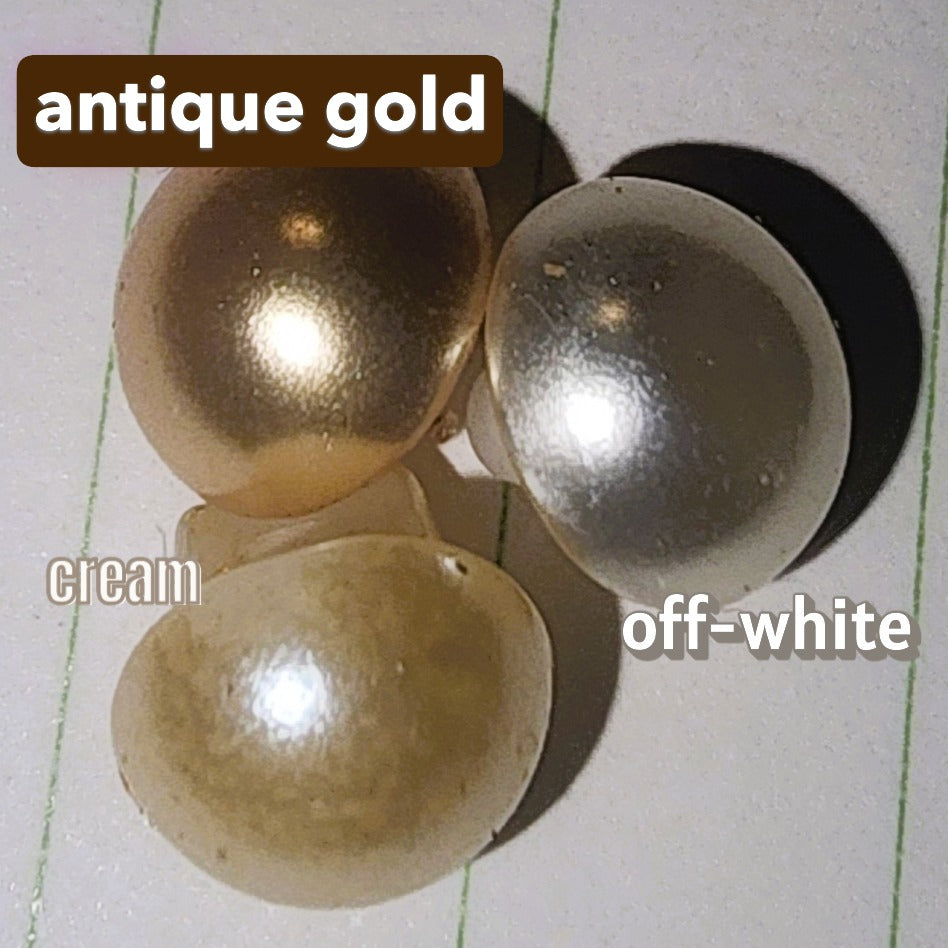 8mm dome button ANTIQUE GOLD shank back