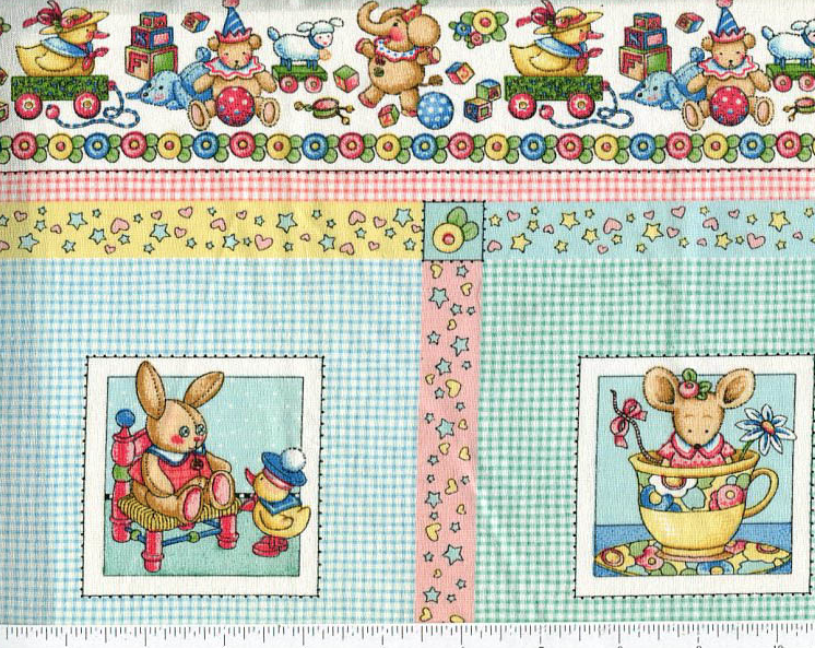 MARY ENGELBREIT CUTIES BABY QUILT BLOCKS PANEL (Rare and out of print) 2009