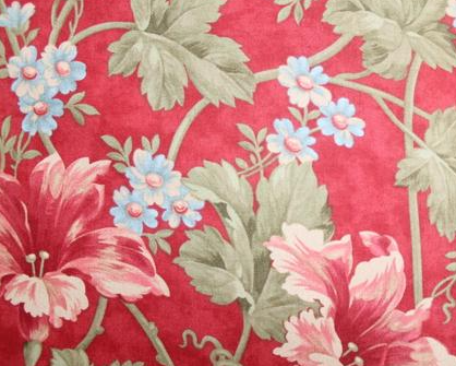 Moda - Roman Holiday by 3 Sisters 3865-12 red hibiscus (Chardonnay)