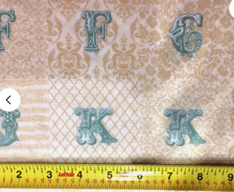 Echo Park Love Notes Letters patchwork cream 5879