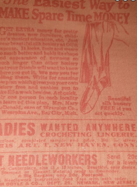 Cosmo Cricket - Tailor Made - Vintage Print - Orange  P0260 5155