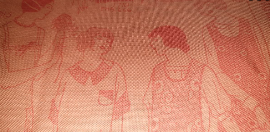 Cosmo Cricket - Tailor Made - Vintage Print - Orange  P0260 5155
