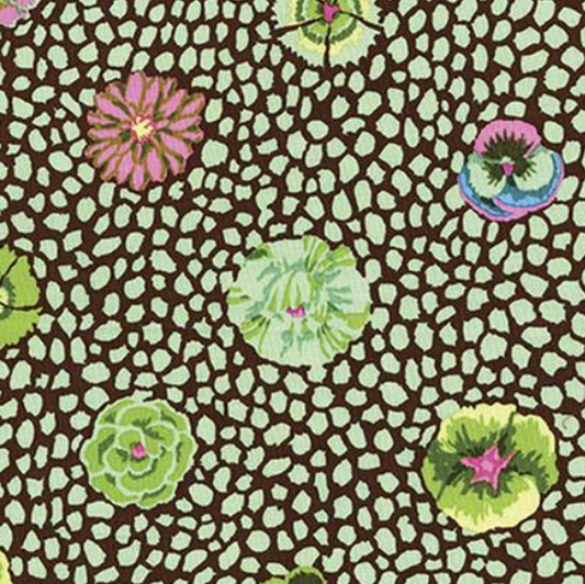Kaffe Fassett - Guinea Flowers - Mint Green GP59 (27cm left)
