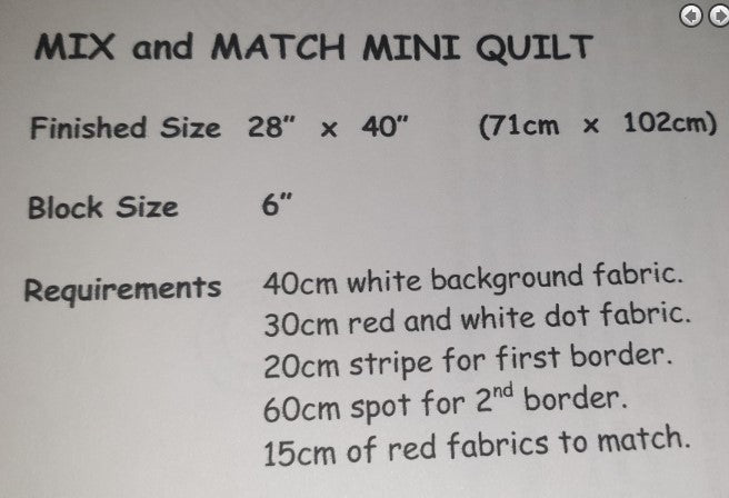 Mix and Match Quilt Pattern by Spotted Dog Patterns