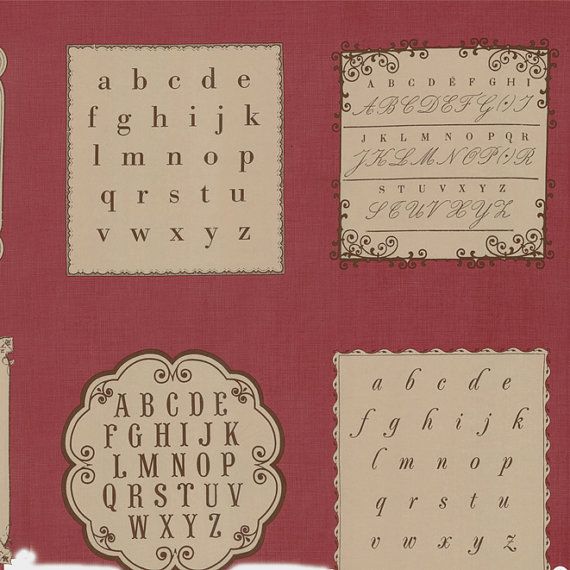 La Petite Ecole by French General 13560 19 red alphabet