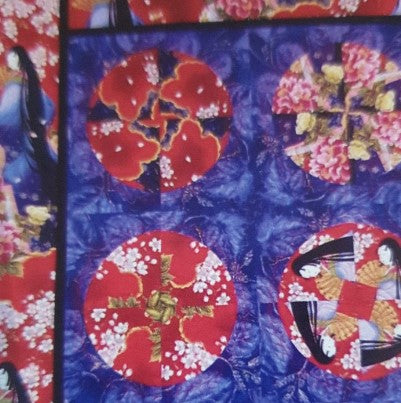 Emperor's Blue Lady - quilt pattern by Gutzy Geisha Designs