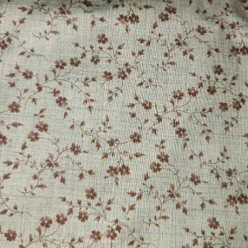 La Belle Fleur by French General #13636 teal chocolate tiny floral