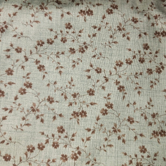 La Belle Fleur by French General #13636 teal chocolate tiny floral
