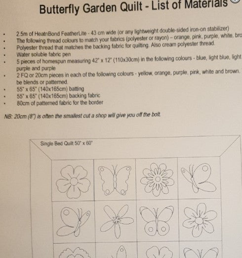 Butterfly Garden Quilt Pattern by Curious Quilts