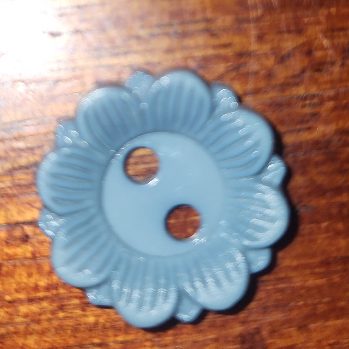 Denim Blue daisy button 1.7cm