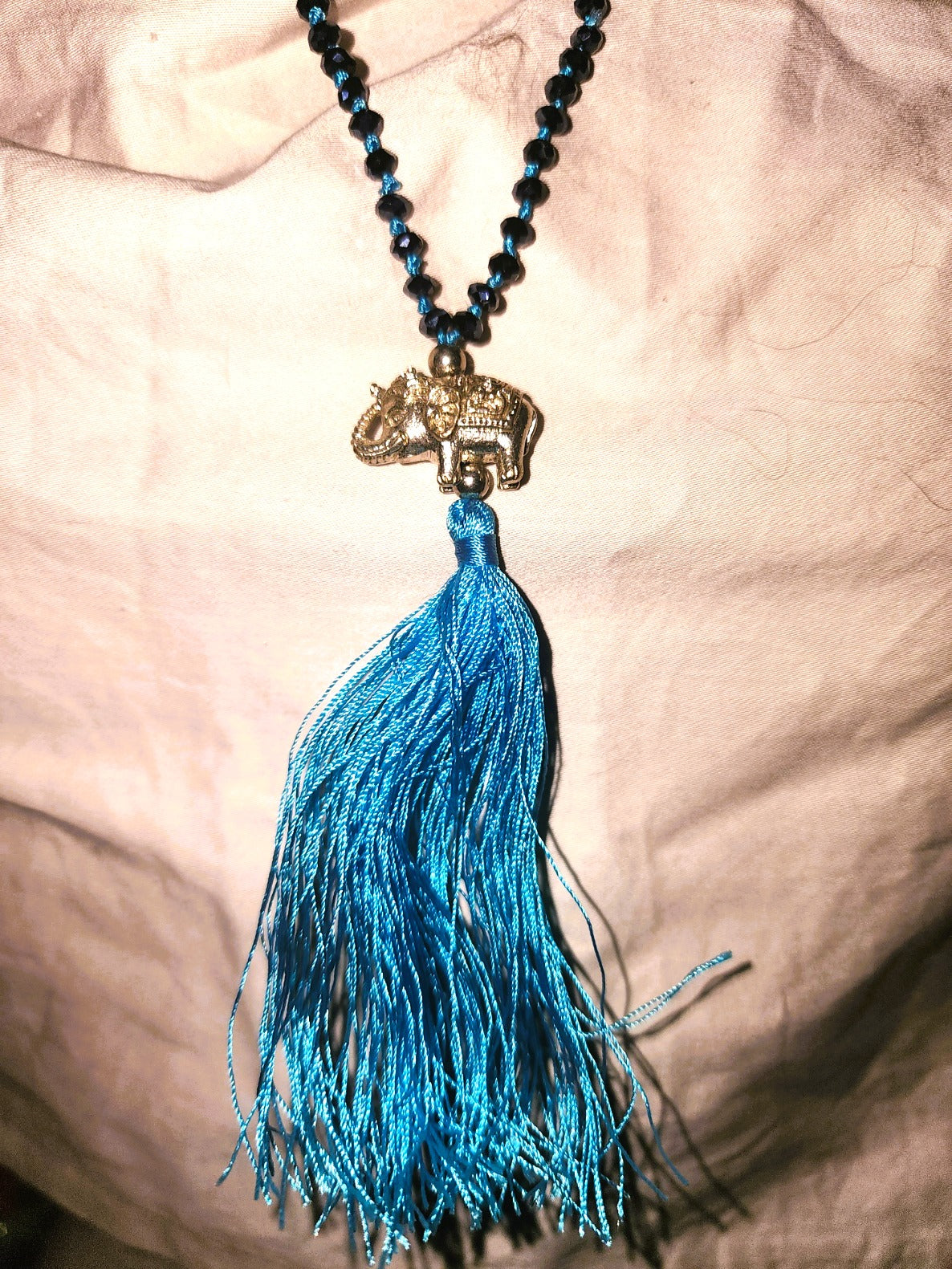 Tassel Metal Elephant Necklaces - 4 Colours