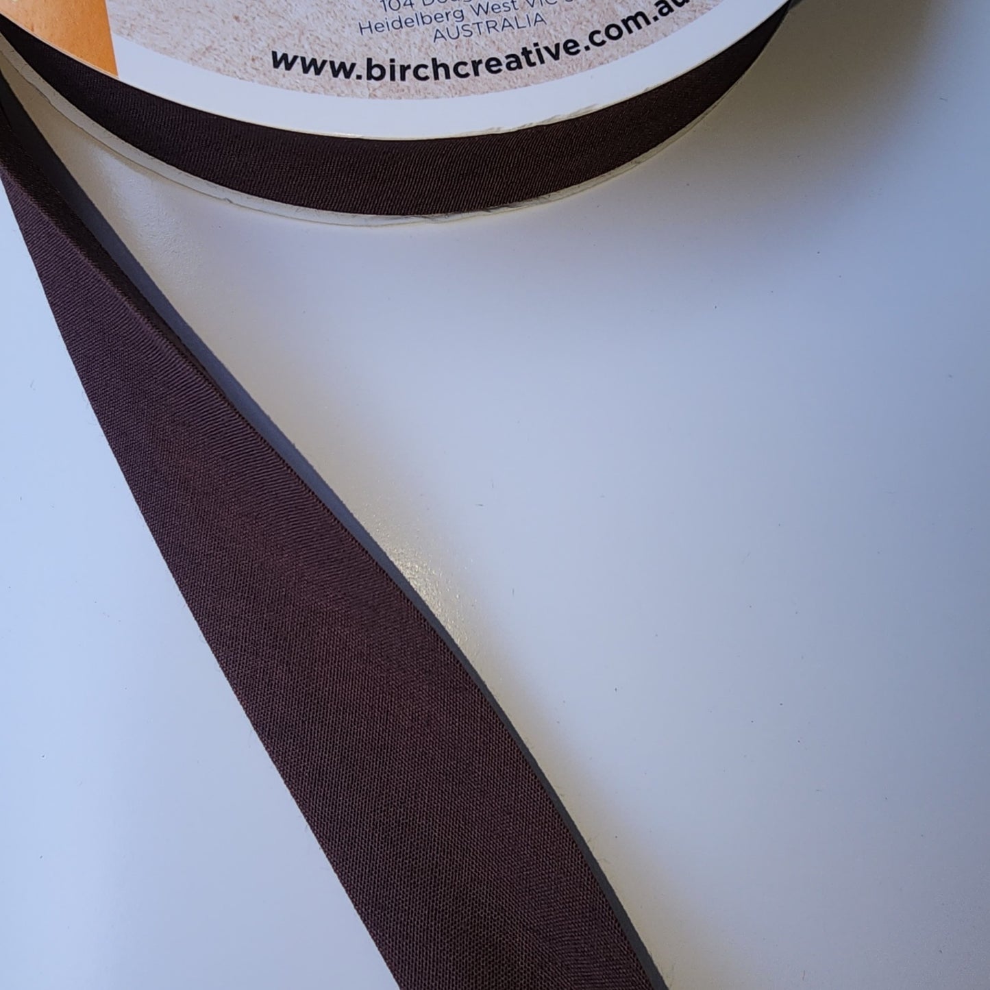 Polycotton Bias Binding 25mm Chocolate Brown 8047-28