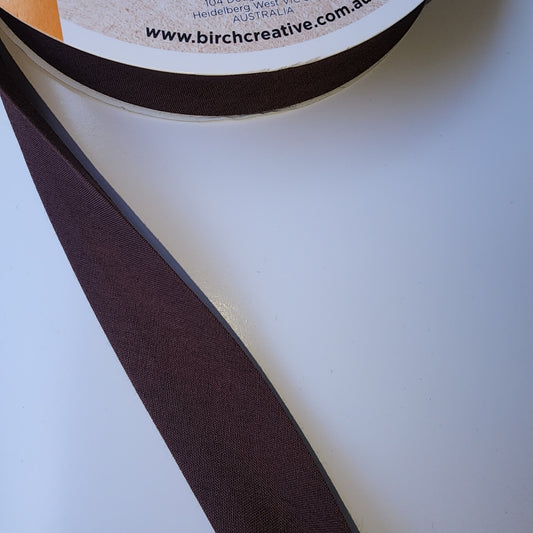 Polycotton Bias Binding 25mm Chocolate Brown 8047-28