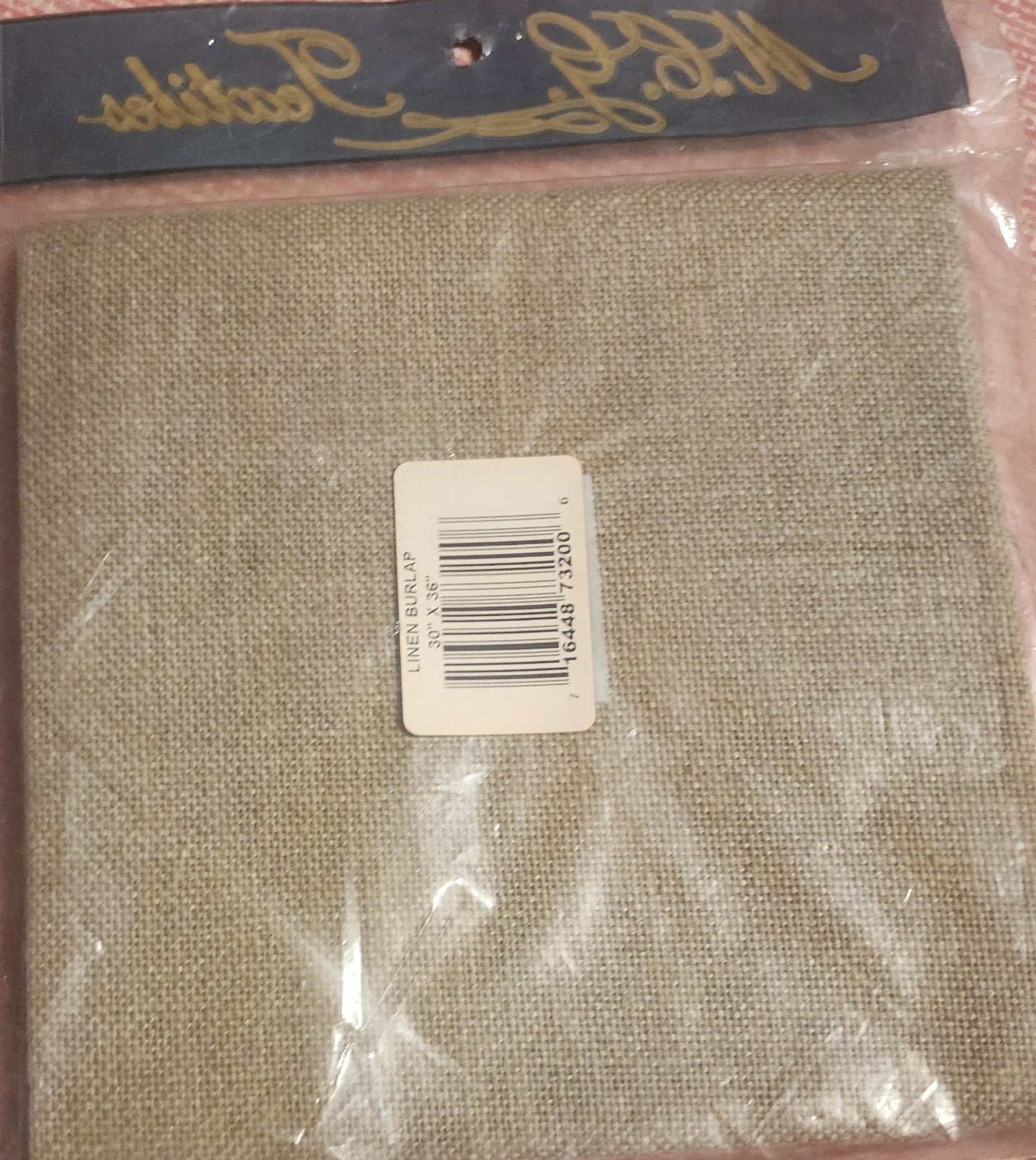 100% Linen Burlap Rug Hooking/Punchneedle fabric 30"x36" by MCG Textiles