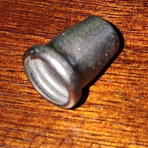 Silver metal cord end