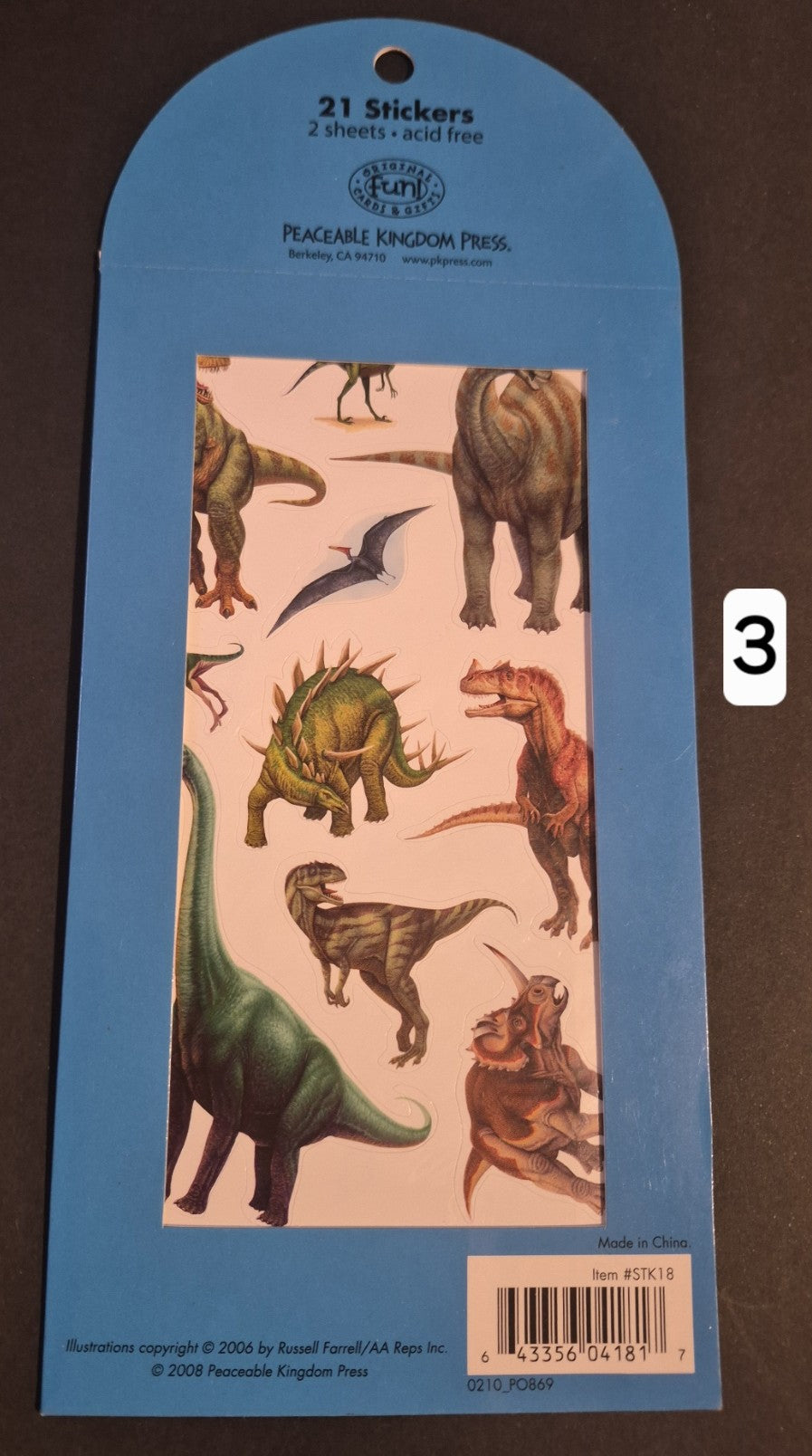 Dinosaur Stickers