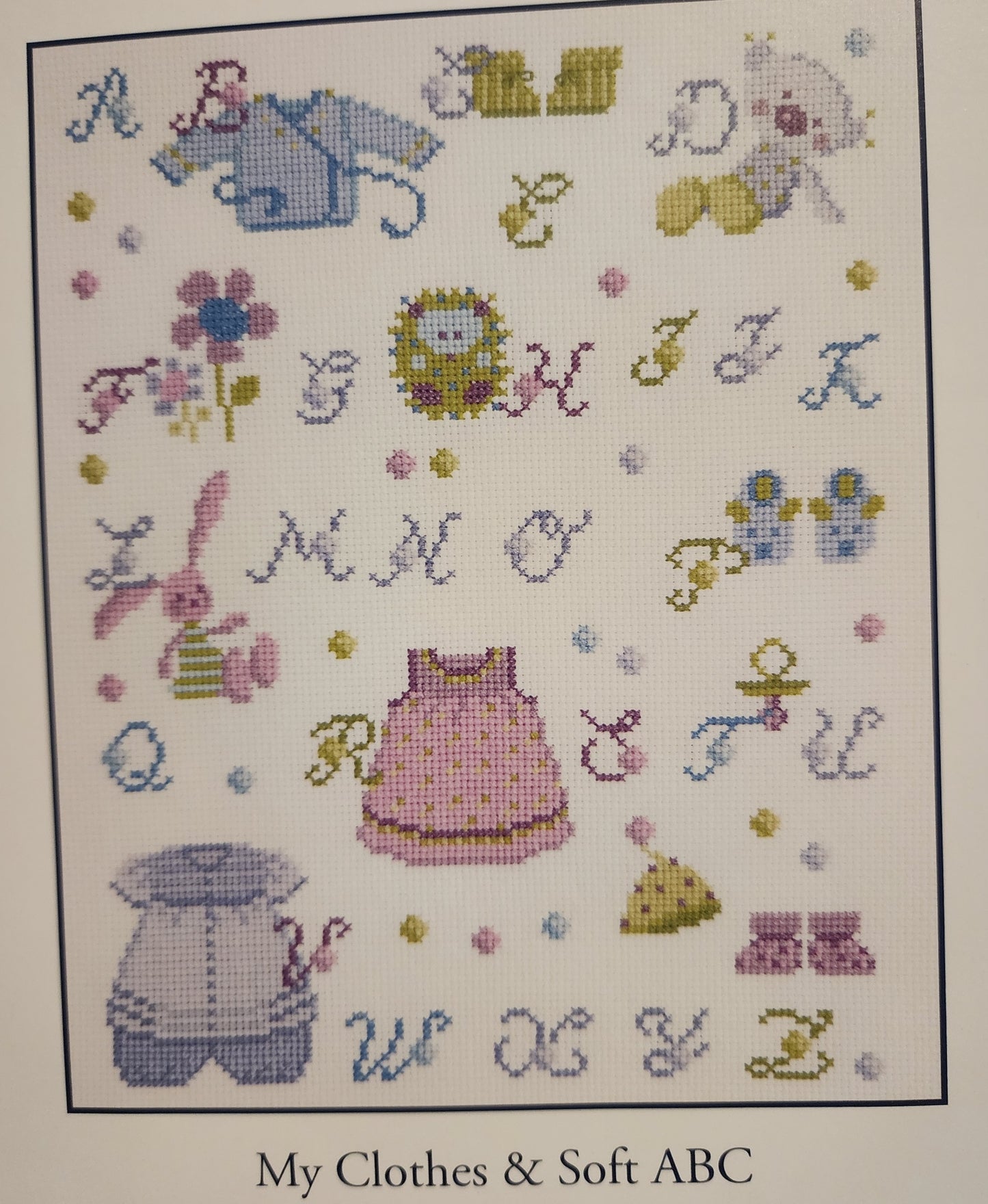 DMC Baby "My Clothes & Soft ABC" Cross Stitch Kit