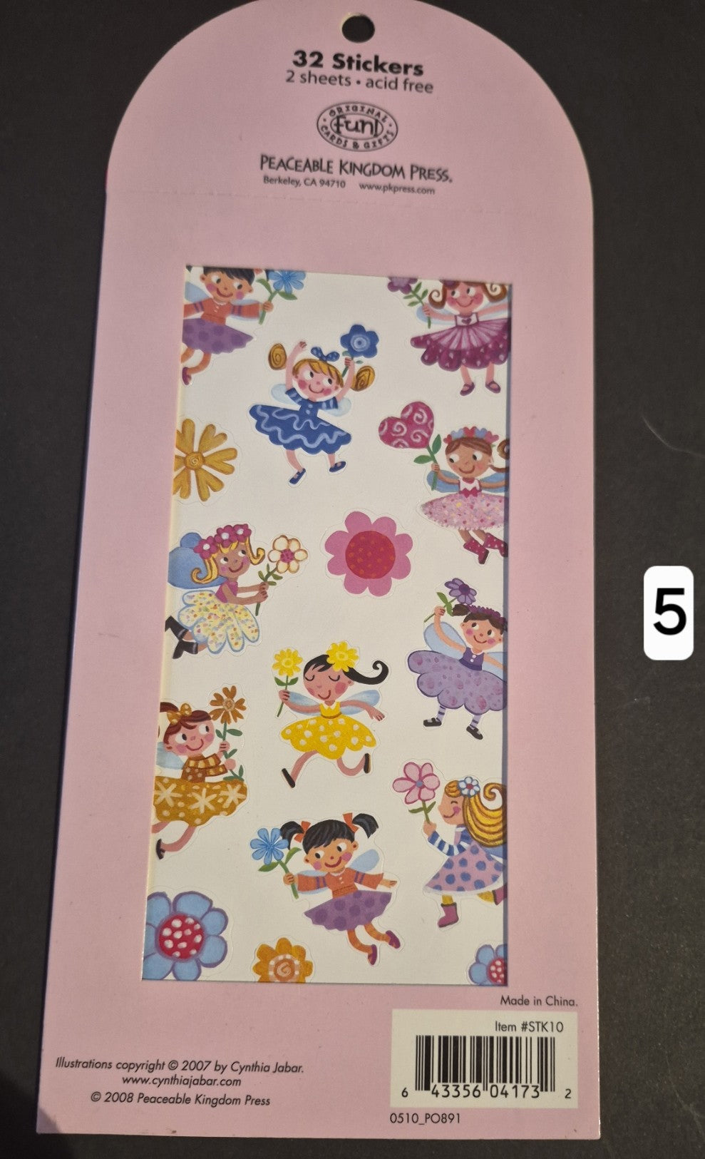 Flower fairy stickers